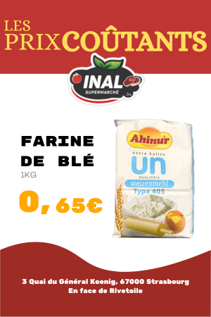 Farine à prix coûtant